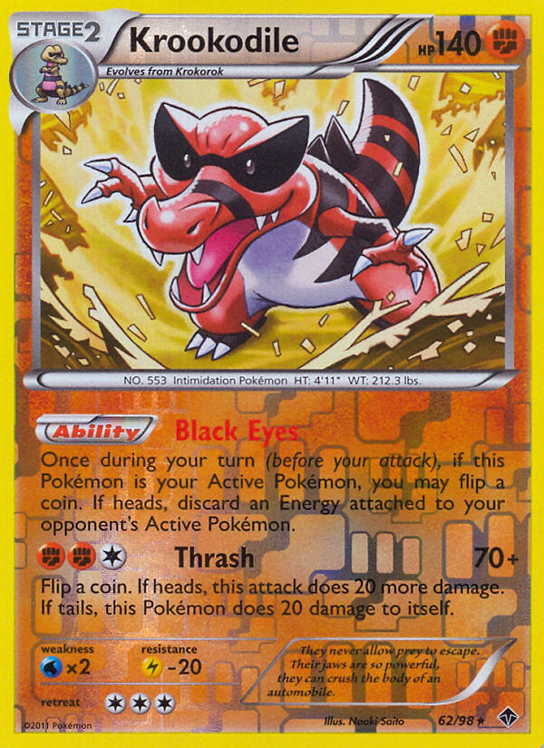 Emerging Powers Krookodile #62/98 reverse holo